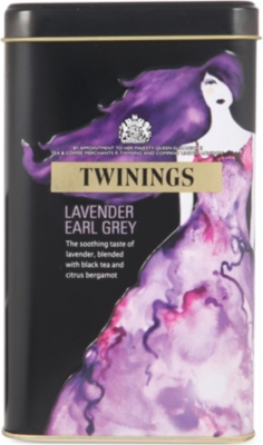 TWININGS Lavender Earl Grey limited edition tea bags tin 40g