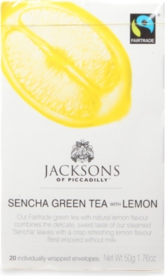 JACKSONS OF PICCADILLY Sencha Green Tea with Lemon teabags