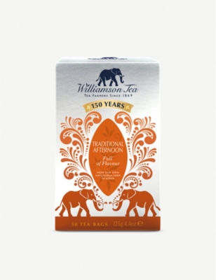 WILLIAMSON TEA Traditional afternoon tea bags 125g