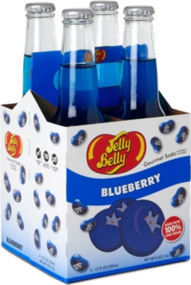 JELLY BELLY Pack of four Blueberry soft drinks 355ml