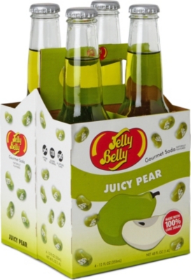 JELLY BELLY Pack of four Juicy Pear soft drinks 355ml