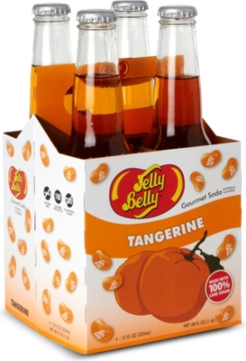 JELLY BELLY Pack of four Tangerine soft drinks 355ml
