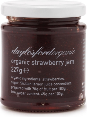 DAYLESFORD Organic strawberry jam 227g