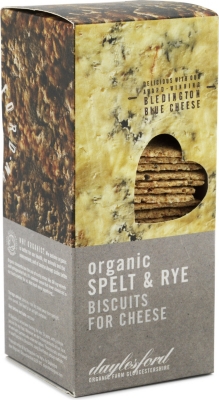 DAYLESFORD Organic spelt & rye biscuits 120g