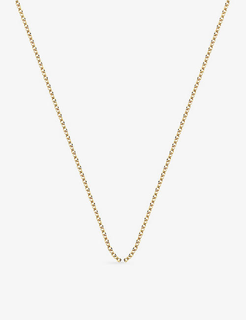 MONICA VINADER: 18ct yellow-gold plated rolo neck chain