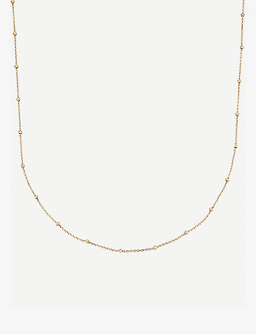 MONICA VINADER: 18ct yellow gold-plated vermeil silver chain necklace