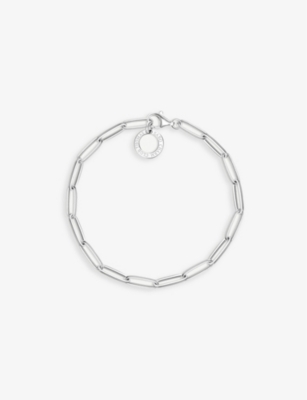 THOMAS SABO: Paper Clip chain sterling silver charm bracelet