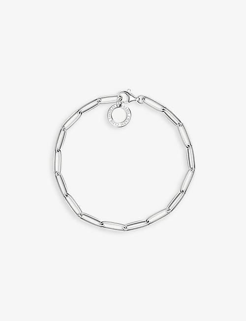 THOMAS SABO: Paper Clip chain sterling silver charm bracelet