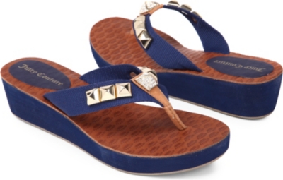 JUICY COUTURE Embellished wedge sandals 6-11 years