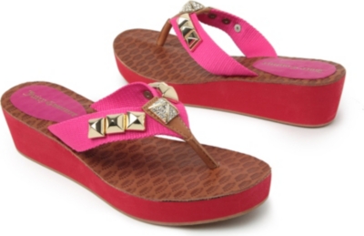 JUICY COUTURE Embellished wedge sandals 6-11 years