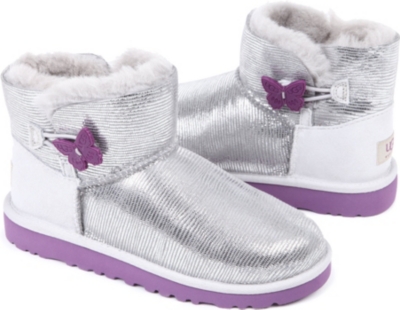 UGG Mini Bailey Button Lizard boots sizes UK 5 (kids)- UK 5 (adult)