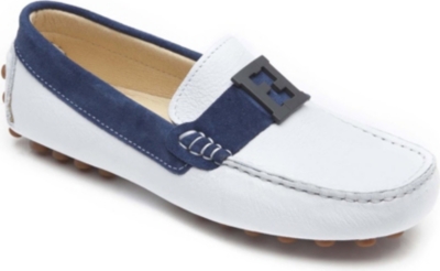FENDI Logo buckle loafers 8-12 years