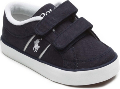 RALPH LAUREN Double-strap canvas trainers 3-8 years