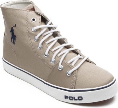 RALPH LAUREN Canvas high-top trainers 9-12 years