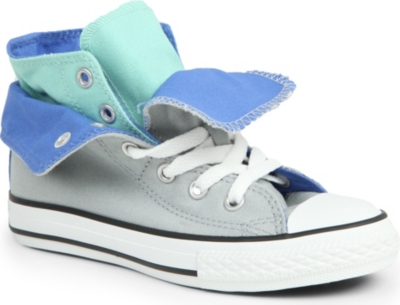 CONVERSE Contrast fold-over high-top trainers 6-11 years