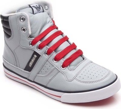 ARMANI Quilted high-top trainers 7-12 years