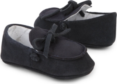 ARMANI Suede pram loafers