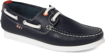 PAUL SMITH Leather boat shoes 7-11 years