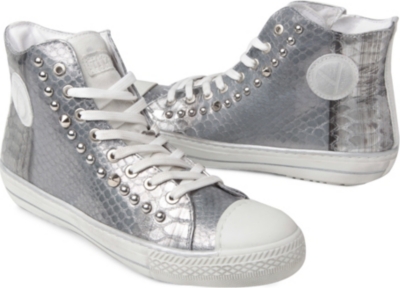 HIP SHOES Snake-effect high-top trainers 7-11 years