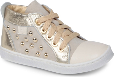 HIP SHOES Studded high-top trainers 2-5 years