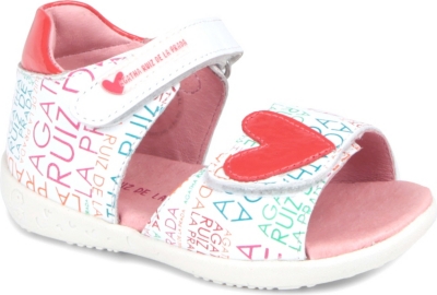 AGATHA RUIZ DE LA PRADA Branded heart sandals 1-3 years