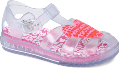 AGATHA RUIZ DE LA PRADA Heart jelly sandals 2-5 years