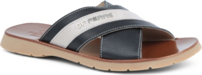 GF FERRE Leather slip-on sandals 7-12 years