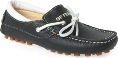 GF FERRE Luxury leather loafers 7-12 years