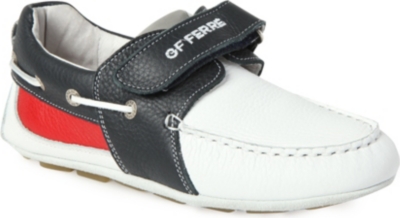 GF FERRE Junior leather boat shoes 7-11 years