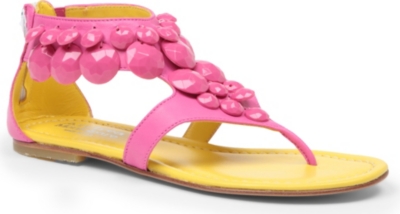 ANDREA MONTELPARE Embellished thong sandals 7-10 years