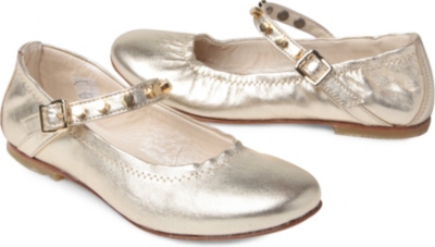 ANDREA MONTELPARE Studded bar shoes 6-8 years