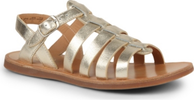 POMP D'API Metallic sandals 4-8 years