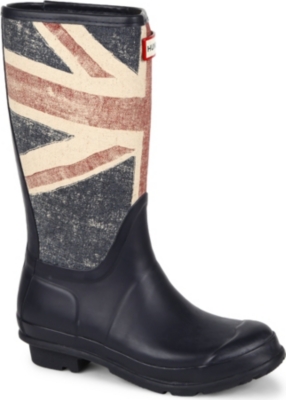 HUNTER Vintage Union Jack wellies 4-11 years (Navy
