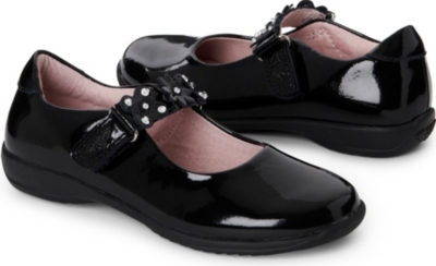 LELLI KELLY Black patent leather shoes with changeable strap 5-9 years