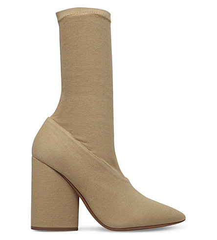 YEEZY - Season 4 heeled sock boots | Selfridges.com