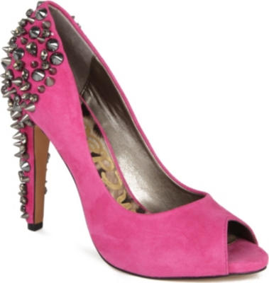 SAM EDELMAN Lorissa embellished suede courts
