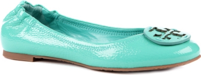 TORY BURCH Reva textured patent leather pumps