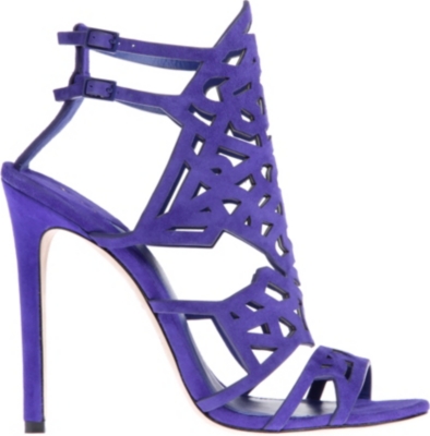 BRIAN ATWOOD Laplata suede caged sandals