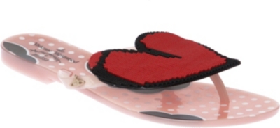 MELISSA + VIVIENNE WESTWOOD Harmonic heart flip flops