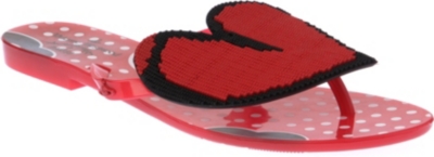 MELISSA + VIVIENNE WESTWOOD Harmonic heart flip flops