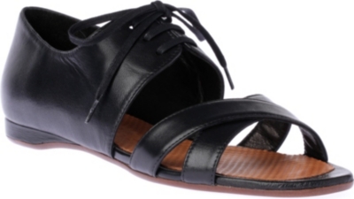 CHIE MIHARA Gofre leather lace-up shoes