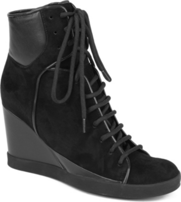 SEE BY CHLOE Peter suede wedge trainers