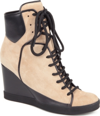 SEE BY CHLOE Peter suede wedge trainers
