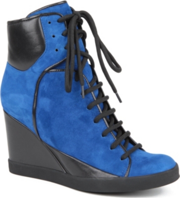 SEE BY CHLOE Peter suede wedge trainers