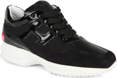HOGAN KATIE GRAND COLLECTION Interactive leather trainers