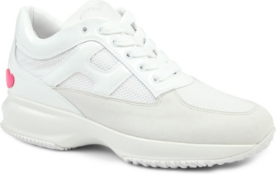 HOGAN KATIE GRAND COLLECTION Interactive leather trainers
