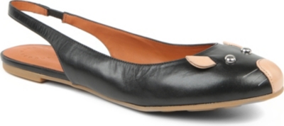 MARC BY MARC JACOBS Nuova Love Cina leather slingbacks