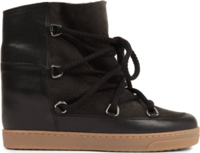 isabel marant nowles shearling boots