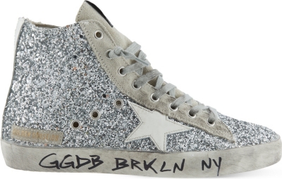 golden goose glitter heel