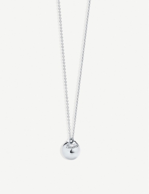 silver tiffany ball necklace pendant hardwear selfridges sterling